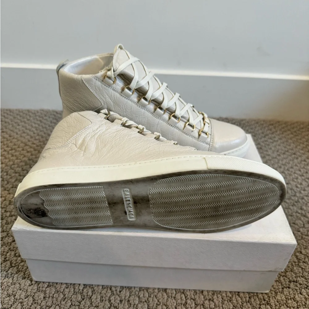 Balenciaga Arena Women's White Sneakers - Picture 3 of 4